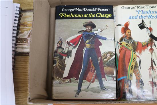George Macdonald Fraser, seven Flashman books, including five first editions,